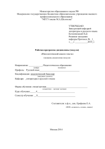 Лексический разбор текста М.Шолохова