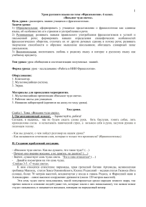 Фразеология. 6 класс. Урок «Восьмое чудо света»