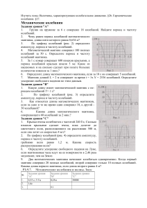 Задачи по механическим колебаниям: период, частота, амплитуда