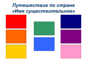 Имя существительное: презентация по русскому языку