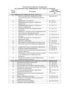 Информатика 7-8 класс: Поурочное планирование углубленного курса