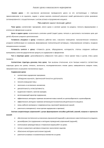 Психологический анализ внеклассного мероприятия