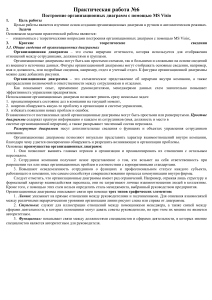 Организационные диаграммы в MS Visio: Практическая работа