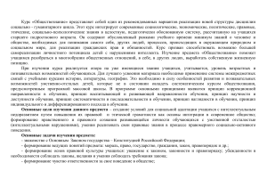 Обществознание: программа для учащихся с интеллектуальными нарушениями