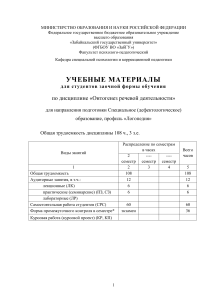 Онтогенез речевой деятельности: Учебные материалы