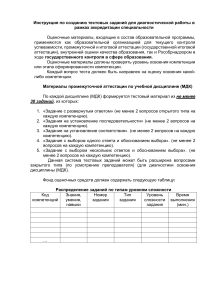 Инструкция: Создание тестовых заданий для аккредитации