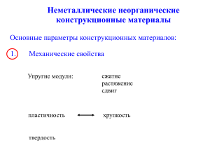 Неметаллические конструкционные материалы: свойства и применение