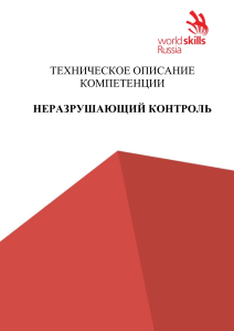 Неразрушающий контроль: Техническое описание компетенции