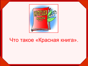 Красная книга: охрана редких видов