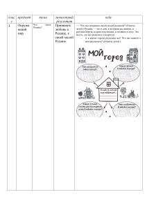 Окружающий мир, 1 класс: Моя Родина - учебное задание