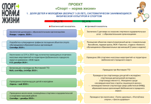 Проект «Спорт – норма жизни» в Шебекинском городском округе