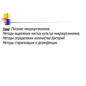 Питание микроорганизмов: методы и классификация