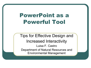 PowerPoint: советы по дизайну и интерактивности