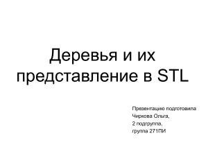 Деревья и STL: Представление структур данных в C++