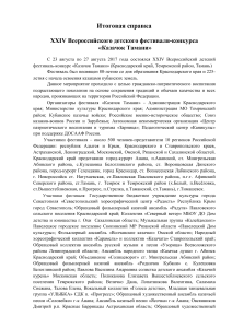 Казачок Тамани: Итоговая справка фестиваля 2017