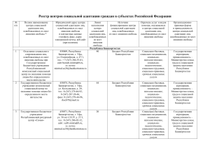 - Центр социальной адаптации