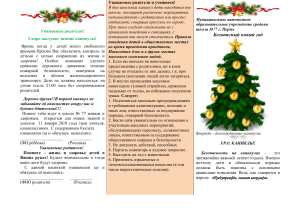Безопасность на зимних каникулах: памятка для школьников