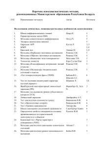 Психодиагностические методики: список для психологов