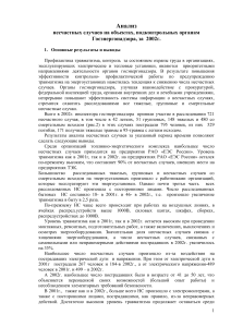 Анализ несчастных случаев в энергетике за 2002 год