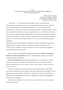Благоустройство пришкольной территории: отчет о проекте