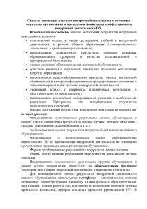 Оценка внеурочной деятельности: программа и мониторинг