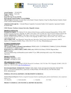 Sunset Crater Eruption Date: Tree Ring Analysis Project
