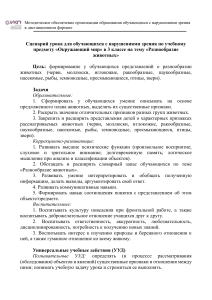 Окружающий мир 3 класс: Разнообразие животных (план урока)