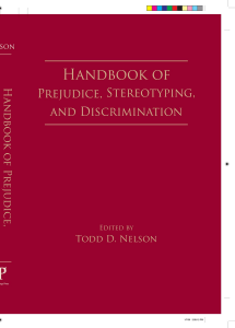 Handbook of Prejudice, Stereotyping, Discrimination