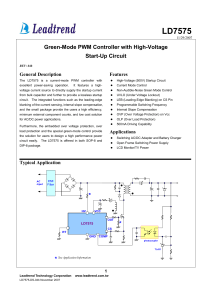 LD7575 Green-Mode PWM Controller Datasheet