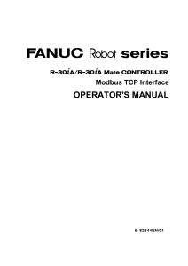 FANUC Robot Modbus TCP Interface Operator's Manual