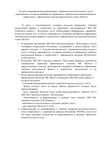 Алгоритм учета термопрессов ФК «ЦСКА»