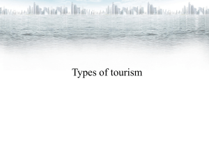 Типы туризма: основные термины и определения