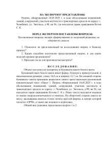 Экспертиза патрона: Челябинск, ул. Энгельса