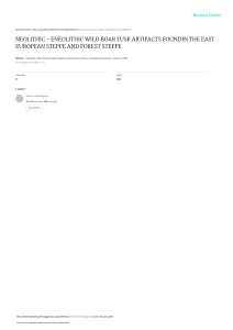 Изделия из клыка кабана в неолите-энеолите Восточной Европы