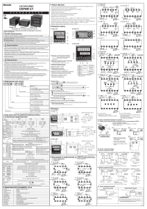 Autonics CT Series Counter/Timer User Manual