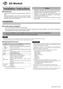 GX Works2 Installation Guide: Software Setup Instructions