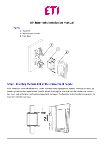 NH Fuse-Links Installation Guide
