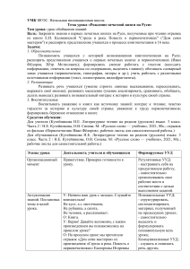 Рождение печатной книги на Руси: урок для 3 класса (ФГОС)