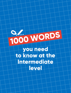 İngilis Dili Lüğəti: Tələffüzlə 1000 Orta Səviyyə Söz