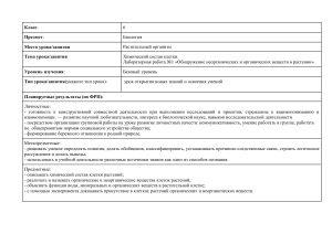 Технологическая карта 1