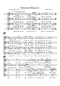 Богемская рапсодия SATB: аранжировка для хора Фредди Меркьюри, Уильям Бланко