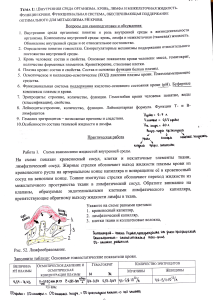 Внутренняя среда организма: кровь, лимфа, гомеостаз, анализ крови