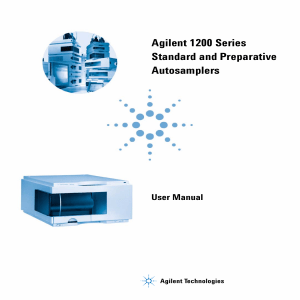 Agilent 1200 Autosampler User Manual