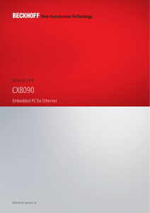 Beckhoff CX8090 Manual | PDF Download