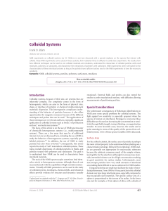 Colloids 2013