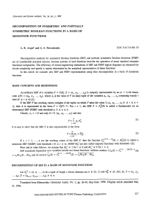 Decomposition of Symmetric Boolean Functions