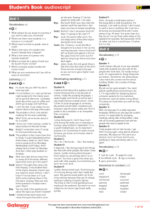 Gateway 2nd Edition Student's Book Audioscript B2