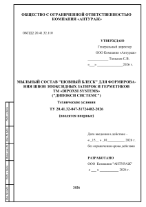 ТУ Мыльный состав Шовный Блеск 4