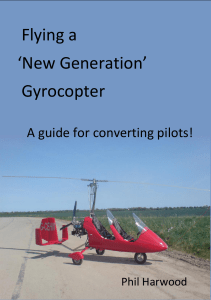 Flying a New Generation Gyrocopter: Guide for Converting Pilots
