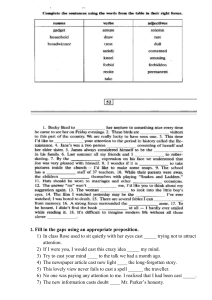 English Grammar & Vocabulary Exercises